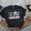 50th birthday t shirts for women