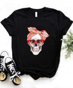womens skull t shirt