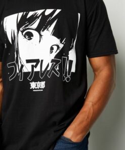 black anime t shirts