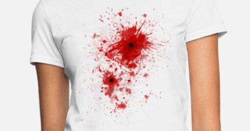 blood splatter t shirt diy