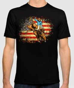 bull riding t shirts logos