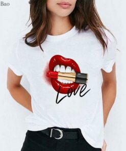 vogue t shirt white and red