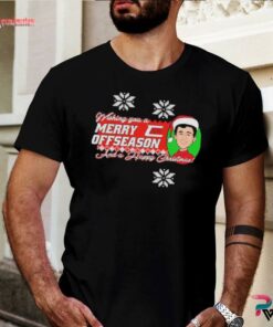 merry off season and happy christmas t shirt