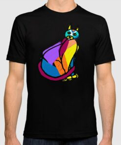 colorful cat shirt