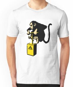 banksy monkey t shirt