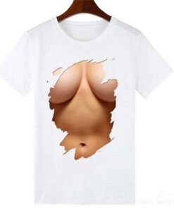 boob print tshirt