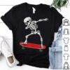 skeleton skateboarding t shirt