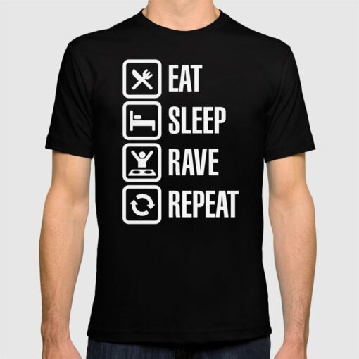 eat sleep repeat t shirt