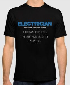 funny electrician t shirts