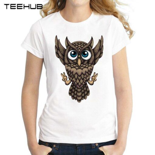 owl t shirts for ladies