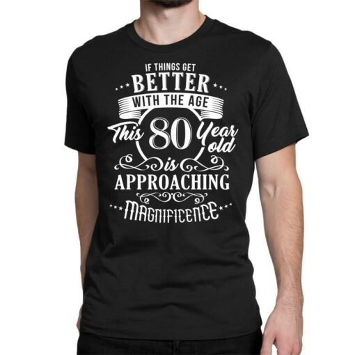 80th birthday t shirts