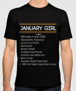 january birthday t shirts