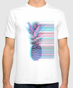 blue and pink t shirt