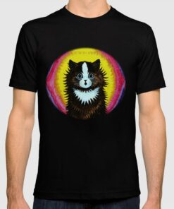 psychedelic cat t shirt