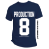 navy blue and white t shirt