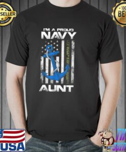 proud navy aunt shirt