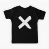 black t shirt with white cross