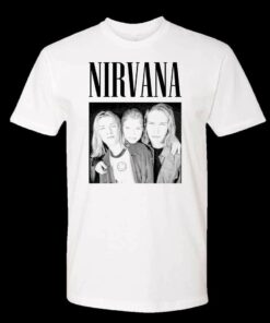 nirvana t shirt black and white