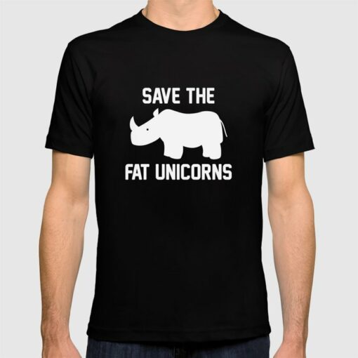 save the fat unicorn t shirt