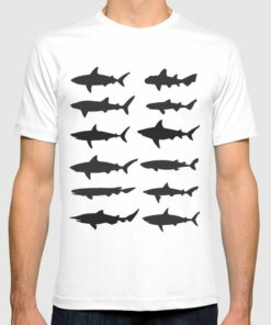 shark silhouette t shirt