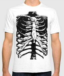 black skeleton t shirt