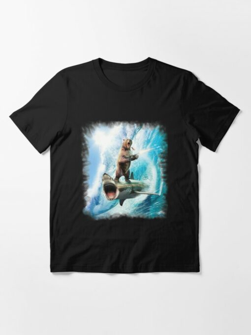 bear shark t shirt