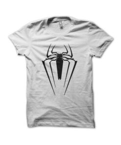 white spiderman t shirt