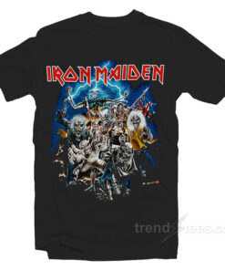 iron maiden retro t shirts