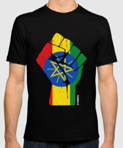 ethiopian flag t shirt