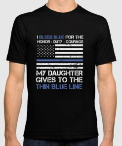 thin blue line tshirt