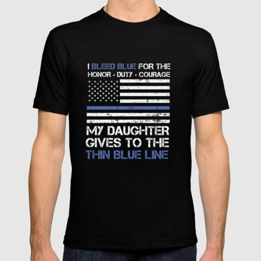 thin blue line tshirt