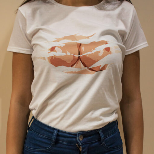 tshirt with boobs on it